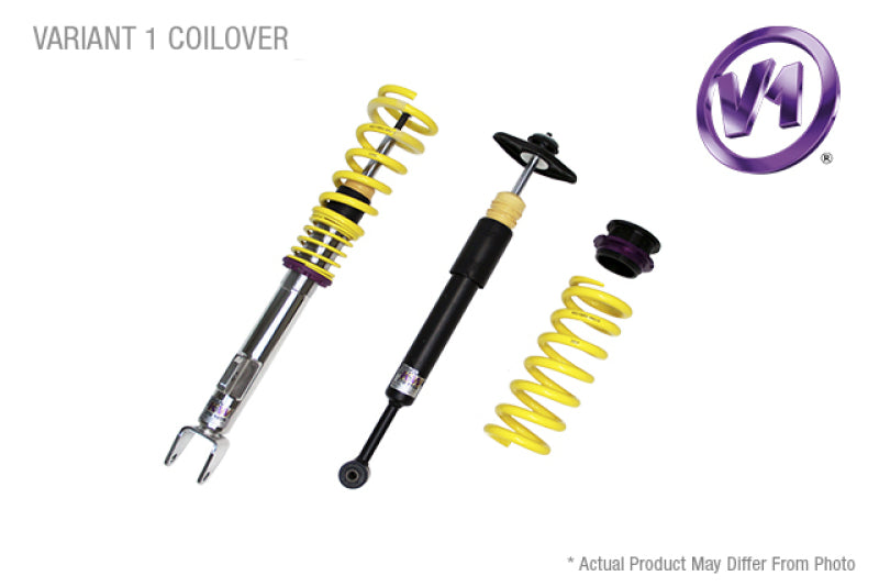 Height adjustable stainless steel coilover system with pre-configured damping 2012-2015 Mercedes-Benz C250 - KW - 10225053