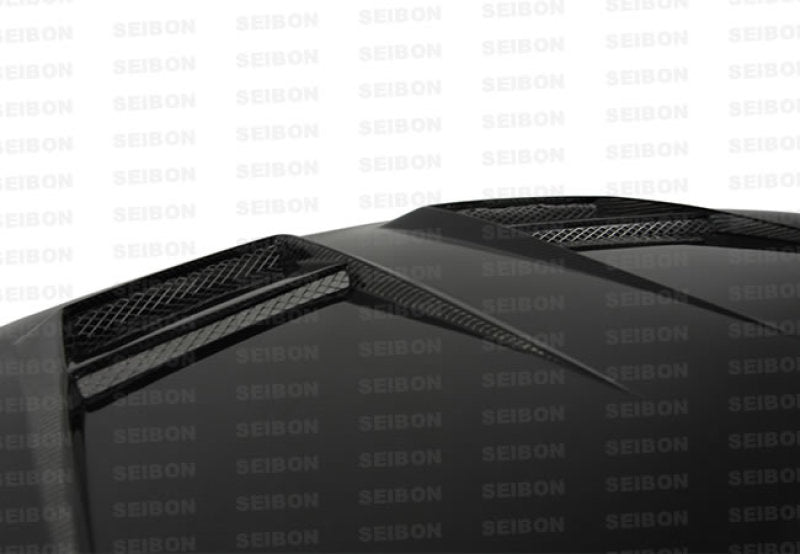 DV-style carbon fiber hood for 2010-2014 VW Golf / GTI (Shaved) - Seibon Carbon - HD1011VWGTIB-DV