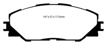 Load image into Gallery viewer, Yellowstuff Street And Track Brake Pads; FMSI Front Pad Design-D1211; 2009-2010 Pontiac Vibe - EBC - DP41792R