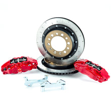 Load image into Gallery viewer, Alcon 07+ Jeep JK w/ 6x5.5in Hub 355x22mm Rotor 4-Piston Red Calipers Rear Brake Upgrade Kit - Alcon - BKR5059D17