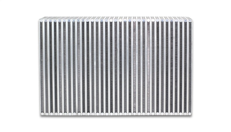 Vertical Flow Intercooler; 18in.W x 6in.H x 3.5in. Thick; Aluminum; - VIBRANT - 12855