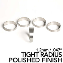 Load image into Gallery viewer, Ticon Industries 2.5in 45 Degree 1.26D CLR 1.2mm/.047in Wall Titanium Pie Cuts - Polished (5pk) - Ticon - 109-06301-2014