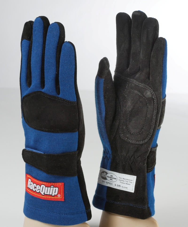 RaceQuip Blue 2-Layer SFI-5 Glove - XL - Racequip - 355026