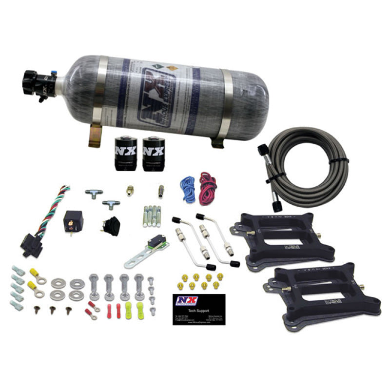 DUAL/4150/Alcohol (50-100-150-200-250-300HP); With COMPOSITE Bottle. - Nitrous Express - 30245-12
