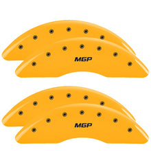 Load image into Gallery viewer, Set of 4: Yellow finish, Black MGP - MGP Caliper Covers - 34219SMGPYL