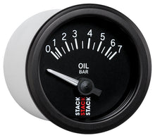 Load image into Gallery viewer, Autometer Stack 52mm 0-7 Bar M10 (M) Electric Oil Pressure Gauge - Black - AutoMeter - ST3201