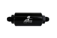 Load image into Gallery viewer, Aeromotive In-Line Filter - (AN -8 Male) 40 Micron Stainless Mesh Element Bright Dip Black Finish - Aeromotive Fuel System - 12378