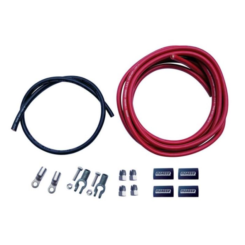 Moroso Remote Battery Cable Kit (Incl Positive & Negative Wire Screw Terminals) - Moroso - 74020