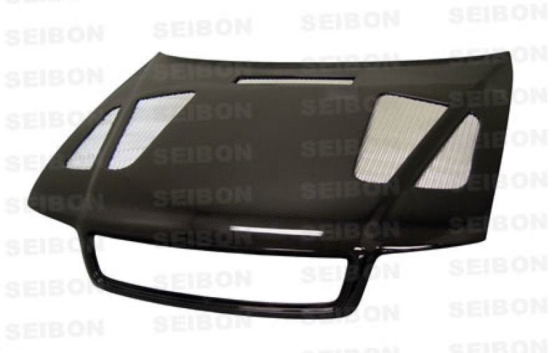 ER-style carbon fiber hood for 1996-2001 Audi A4 - Seibon Carbon - HD9601AUA4-ER