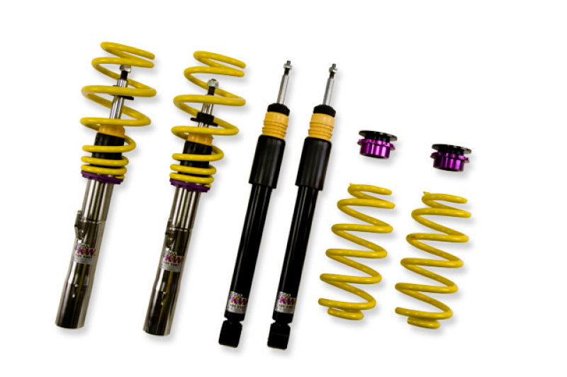Height adjustable stainless steel coilovers with adjustable rebound damping 2006-2008 Audi A3 Quattro - KW - 18080029