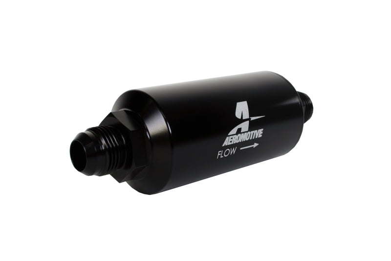 Aeromotive In-Line Filter - (AN-10) 100 Micron Stainless Steel Element Black Anodize Finish - Aeromotive Fuel System - 12389