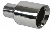 Load image into Gallery viewer, Round Stainless Steel Tip; 3.5 in.; Double Wall; Angle Cut; 7.5 in. Long; - VIBRANT - 1226