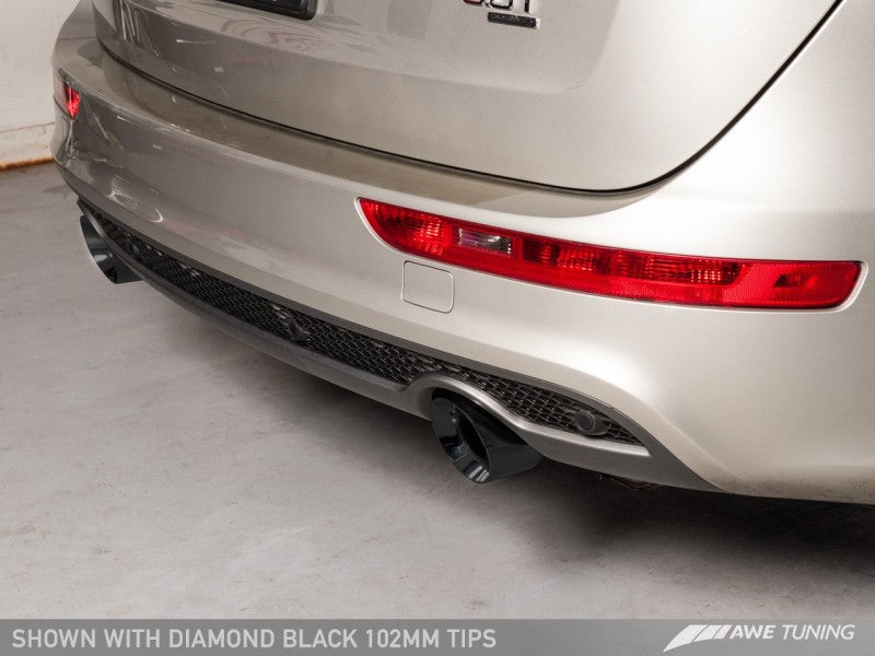 AWE Tuning Audi 8R Q5 3.0T Touring Edition Exhaust Dual Outlet Diamond Black Tips - AWE Tuning - 3015-33054