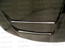 Load image into Gallery viewer, DVII-style carbon fiber hood for 1999-2001 Nissan S15 - Seibon Carbon - HD9901NSS15-DVII