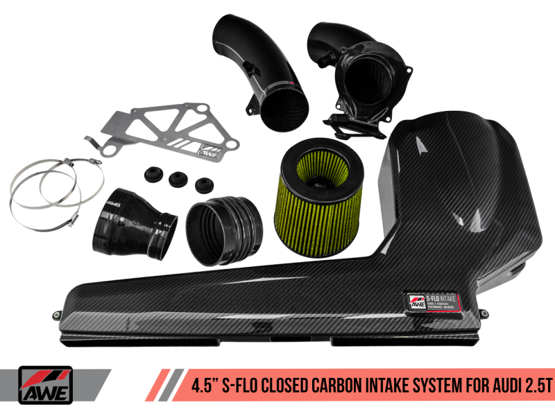AWE Tuning Audi RS3 / TT RS S-FLO Closed Carbon Fiber Intake - AWE Tuning - 2660-15050