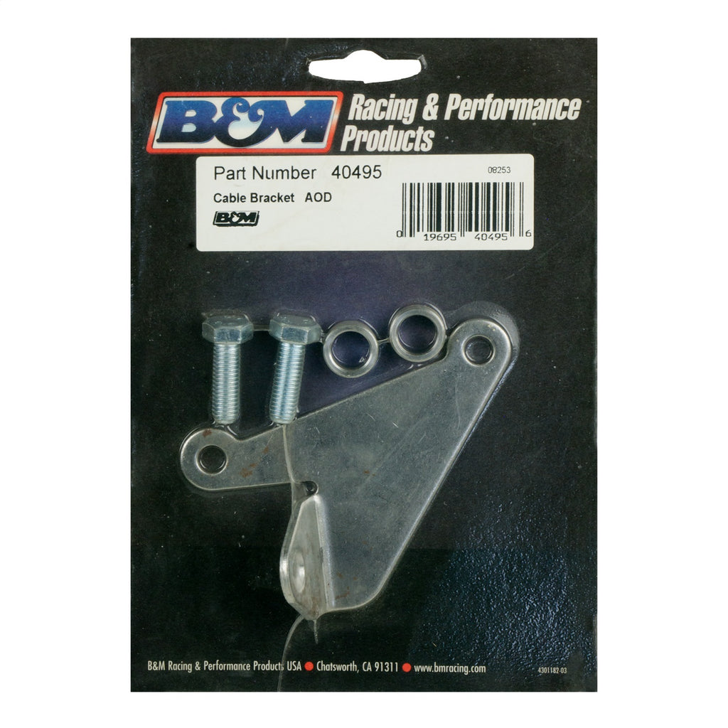 Automatic Transmission Shift Cable Bracket; Incl. Spacers; Natural Finish; - B&M - 40495
