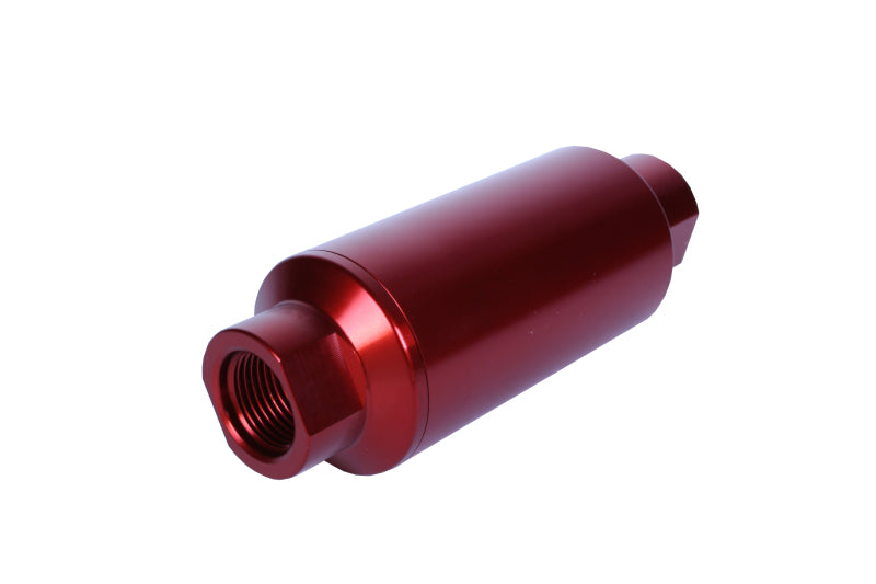 Aeromotive In-Line Filter - (AN-10) 10 Micron Microglass Element Red Anodize Finish - Aeromotive Fuel System - 12340