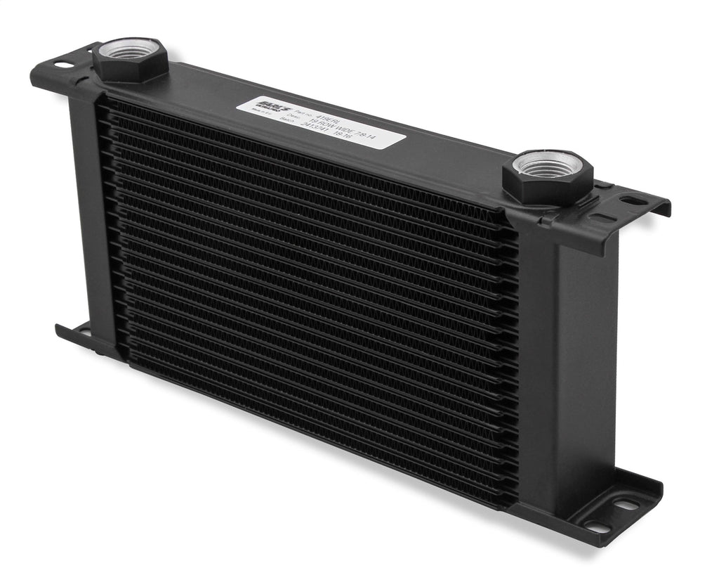 UltraPro Oil Cooler, Black, 10 Row, -10AN Female, Wide, - Earl's Performance - 410ERL
