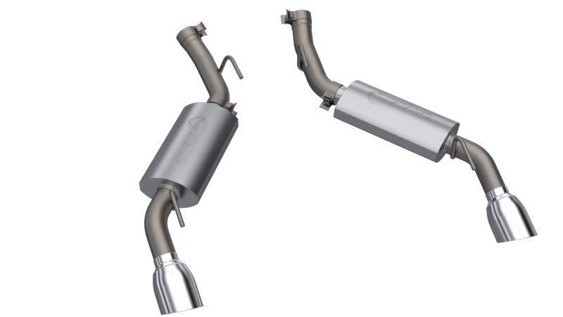 QTP 14-15 Chevrolet Camaro SS 6.2L 304SS AR3 Axle Back Exhaust w/4.5in Tips - QTP - 600114