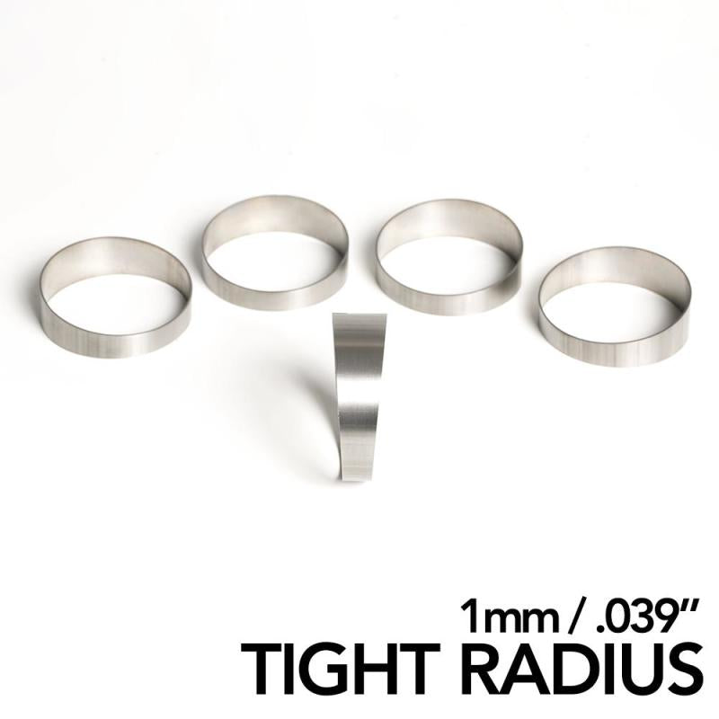 Ticon Industries 1.5in 45 Degree 2.55in CLR Tight Radius 1mm Wall Titanium Pie Cuts - 5pk - Ticon - 109-03801-0013