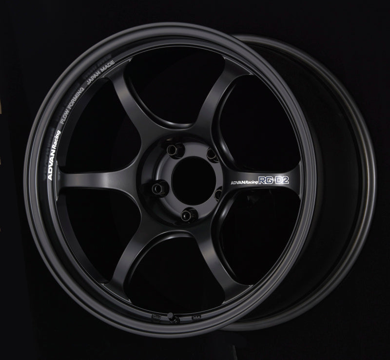 Advan RG-D2 18x8.5 +45 5-100 Semi Gloss Black Wheel - Advan - YAT8H45DSB