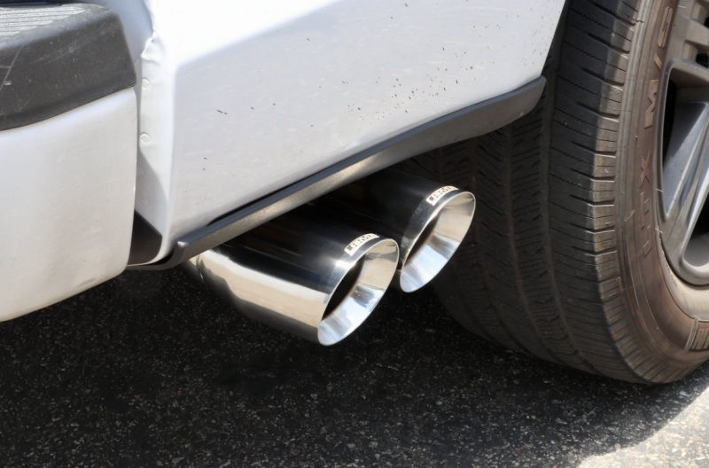 Carven 15-20 Ford F-150 5.0L Competitor Series Cat-Back w/R-Series Muf. & 4in. Dual Tip - Polished - Carven Exhaust - CF1003