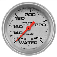 Load image into Gallery viewer, GAUGE; WATER TEMP; 2 5/8in.; 120-240deg.F; MECHANICAL; 12FT.; ULTRA-LITE - AutoMeter - 4433