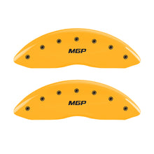Load image into Gallery viewer, Set of 4: Yellow finish, Black MGP - MGP Caliper Covers - 56003SMGPYL