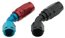 Load image into Gallery viewer, Fragola -4AN x 45 Degree Pro-Flow Hose End - Black - Fragola - 224504-BL