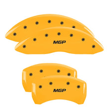 Load image into Gallery viewer, Set of 4: Yellow finish, Black MGP - MGP Caliper Covers - 49014SMGPYL