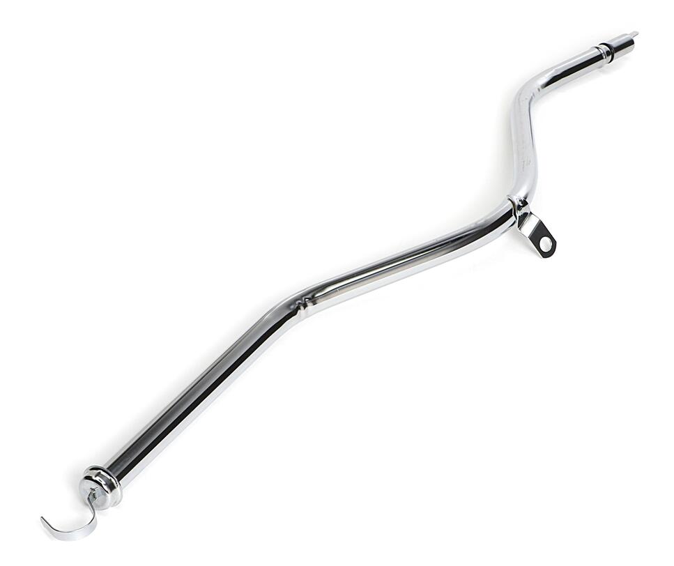 34 in. CHROME Transmission Dipstick and Tube for GM TH350 - Trans-Dapt Performance - 4994
