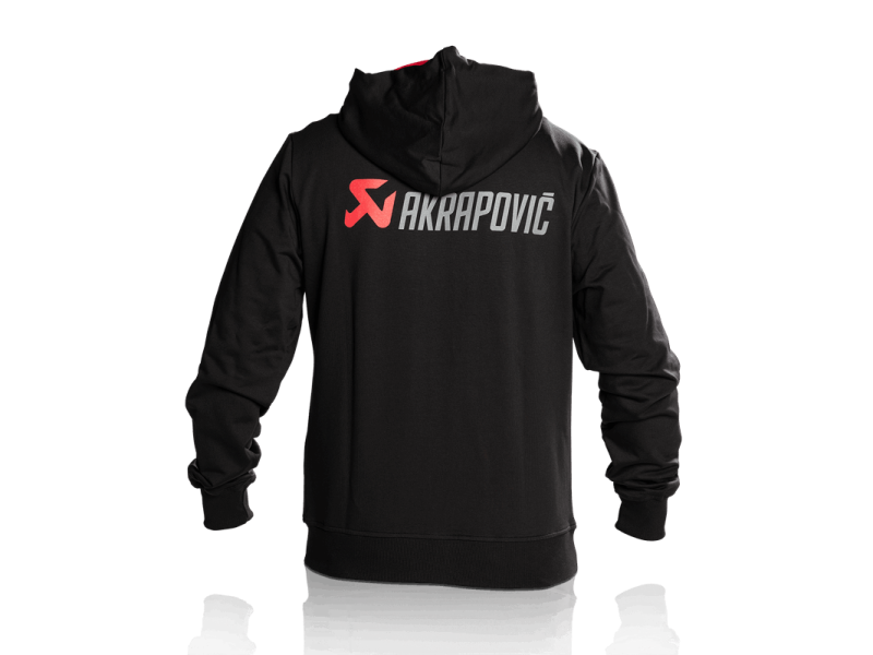 Akrapovic Mens Akrapovic Logo Black Hoodie - L - Akrapovic - 801748