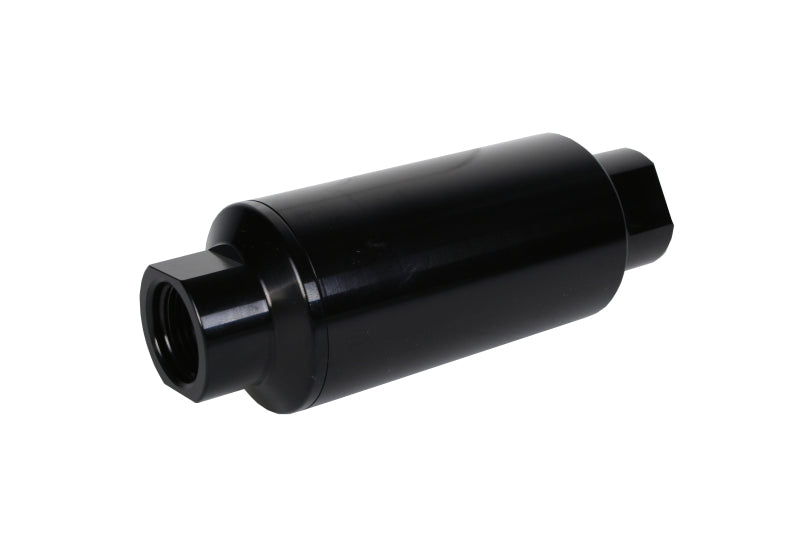 Aeromotive In-Line Filter 10AN 10 Micron Microglass Element Bright-Dip Black 2in OD - Aeromotive Fuel System - 12350