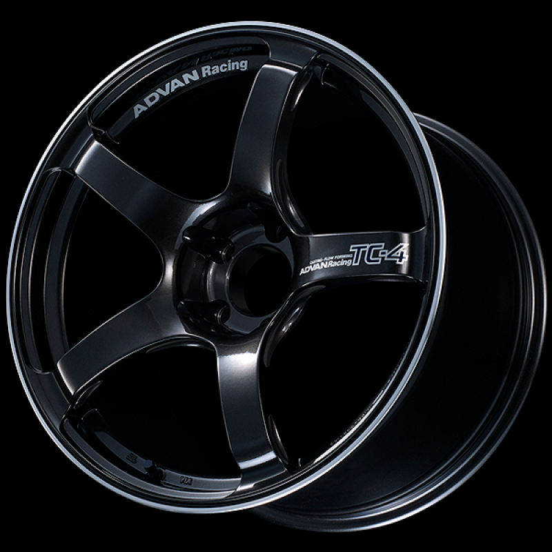 Advan TC4 18x8.5 +38 5-114.3 Racing Black Gunmetallic & Ring Wheel - Advan - YAD8H38EBGR