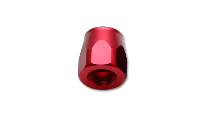 Hose End Socket; Size: -12AN; Anodized Red; 6061 Aluminum; - VIBRANT - 20962R