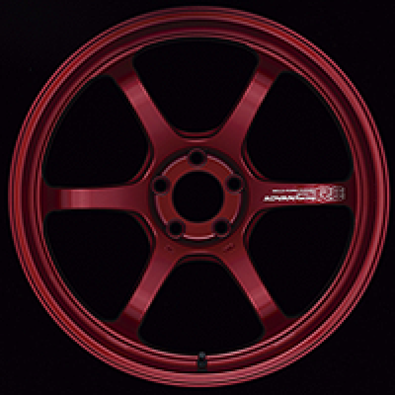 Advan R6 18x9.5 +45 5-114.3 Racing Candy Red Wheel - Advan - YA68J45ECR