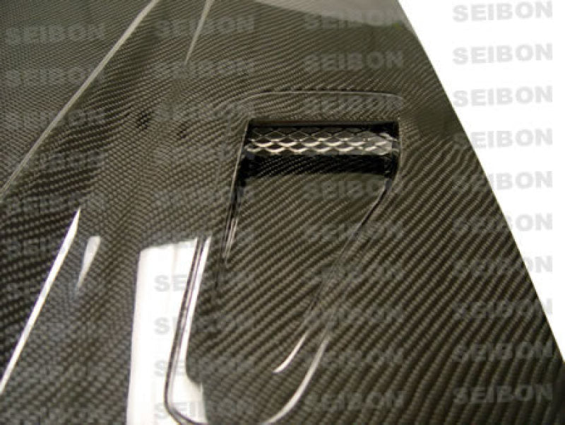 DVII-style carbon fiber hood for 1999-2001 Nissan S15 - Seibon Carbon - HD9901NSS15-DVII