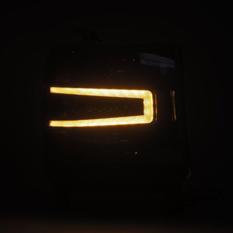 LED Projector Headlights in Alpha-Black 2016-2018 Chevrolet Silverado 1500 - AlphaRex - 880236