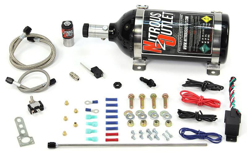 Powersports Dry Single Discharge Hard Line System 10-15-20-25-30 HP No Bottle Nitrous Outlet - Nitrous Outlet - 50-10101-00