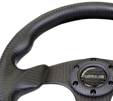 Load image into Gallery viewer, NRG Carbon Fiber Steering Wheel (320mm) Flat Bottom Matte Black Carbon - NRG - ST-009CF/MB