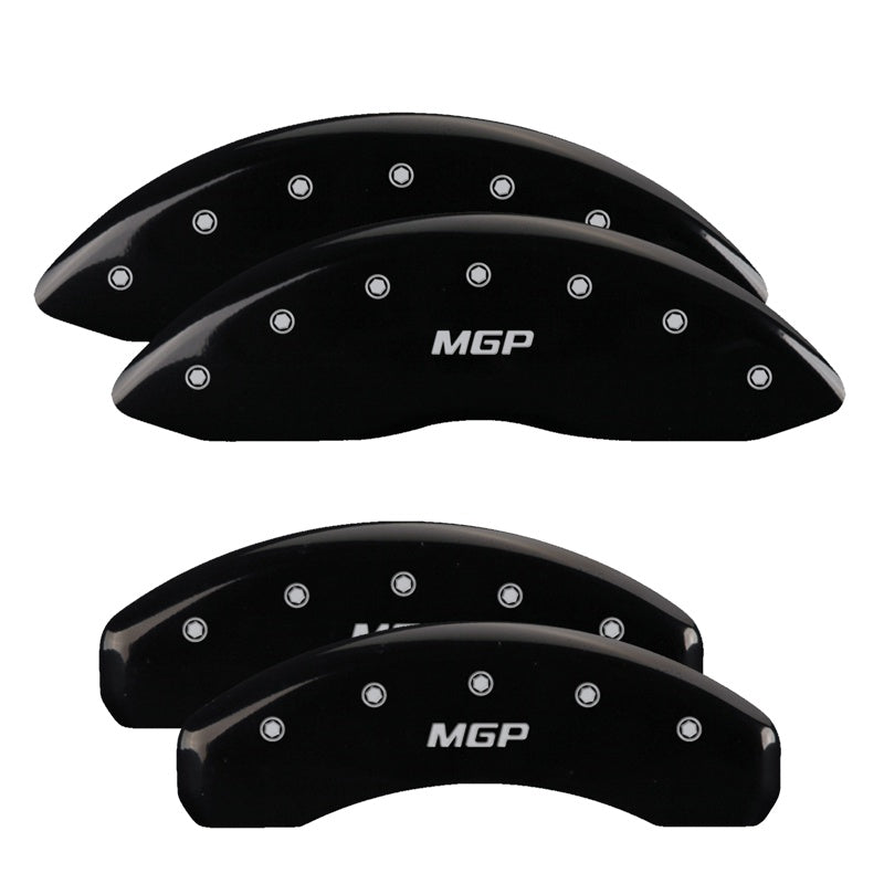 Set of 4: Black finish, Silver MGP - MGP Caliper Covers - 56005SMGPBK
