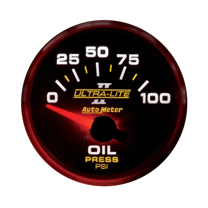 GAUGE; OIL PRESSURE; 2 1/16in.; 100PSI; ELECTRIC; ULTRA-LITE II - AutoMeter - 4927