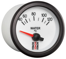 Load image into Gallery viewer, Autometer Stack 52mm 40-120 Deg C M10 Male Electric Water Temp Gauge - White - AutoMeter - ST3257