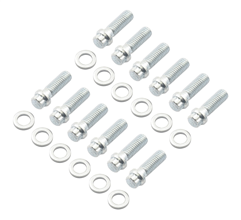 Intake Manifold Bolts; 12 Point Small Head; 3/8 in.-16 x 1in.; w/Washers; - Mr Gasket - 6091