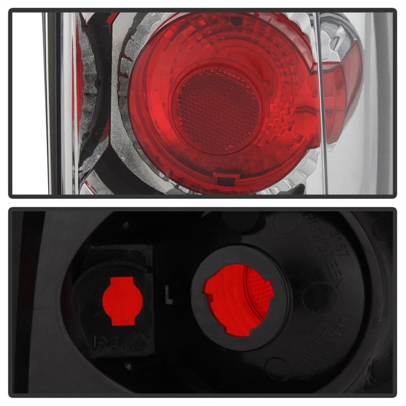 Spyder Euro Style Tail Lights Chrome 2002 2006 Cadillac