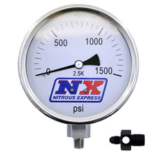 Load image into Gallery viewer, Nitrous Pressure Gauge 4 inch-high accuracy 8AN. - Nitrous Express - 15543