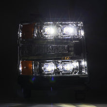 Load image into Gallery viewer, LED Projector Headlights in Chrome 2016-2018 Chevrolet Silverado 1500 - AlphaRex - 880238