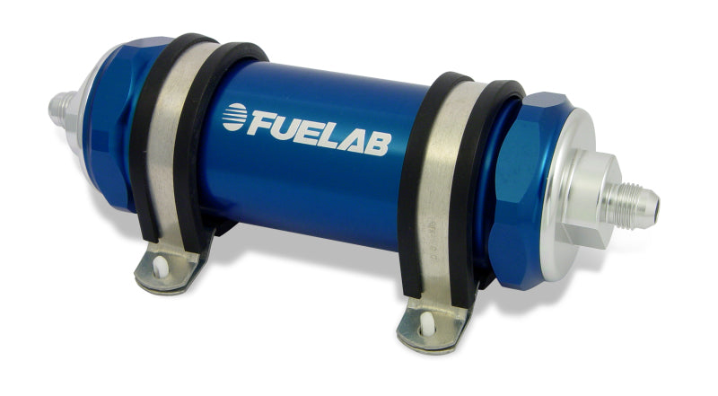 In-Line Fuel Filter, Long with Integrated Check Valve 40 micron - Fuelab - 85812-3