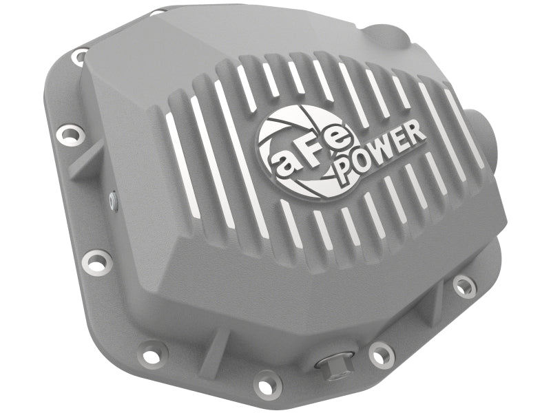 aFe Street Series Rear Differential Cover Raw w/Machined Fins 20+ Jeep Gladiator JT (Dana M220) - aFe - 46-71190A