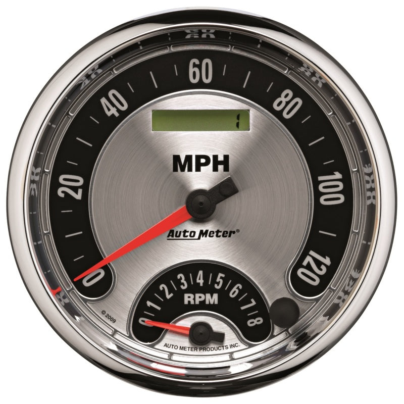 GAUGE KIT; 2 PC.; QUAD/TACH/SPEEDO; 5in.; AMERICAN MUSCLE - AutoMeter - 1205